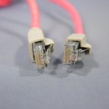 Leviton 62455-10R Red Cat6 10ft Ethernet Cable Data Patch Cords Network 10-Pack