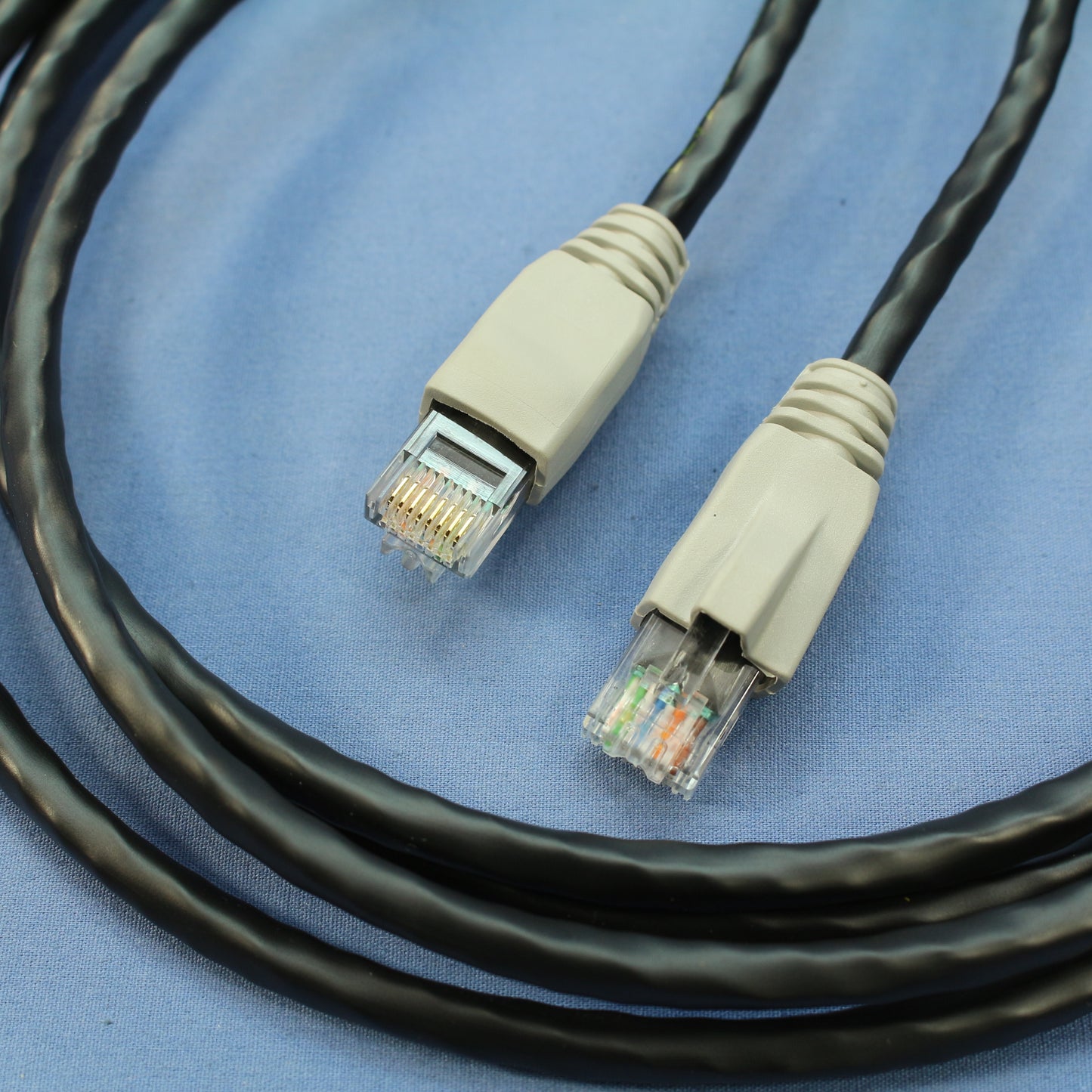 Leviton 62455-7E Cat6 Black 7ft Ethernet Cable Data Patch Cords Network 10-Pack