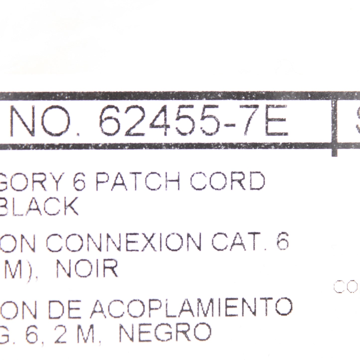 Leviton 62455-7E Black 7 Feet Cat6 Ethernet Cable Data Patch Cord Network Booted