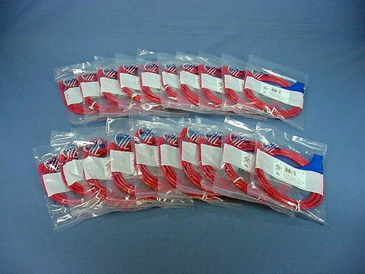 Leviton 62460-10R Red 10ft Cat6+ Extreme Ethernet Cable Data Center Patch Cords