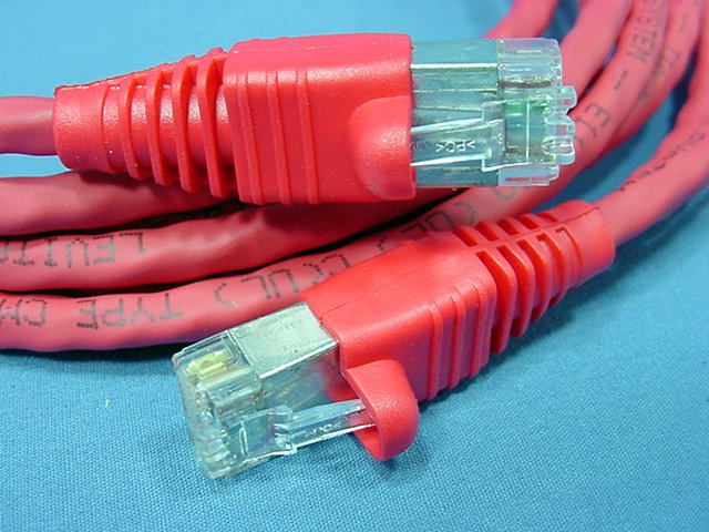Leviton 62460-10R Cat6+ Red 10ft Extreme Ethernet Cable LAN Data 10' Patch Cord
