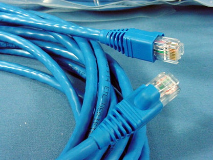 Leviton 62460-15L Blue 15ft Cat6+ Extreme Ethernet Cable Data Patch Cords 10pcs