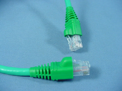 Leviton 62460-3G Green 3 ft Cat 6+ Cable Extreme Ethernet LAN Patch Cord Cat6 3'