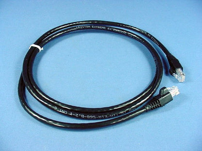 Leviton 62460-5E Black 5' Extreme Ethernet LAN Patch Cord Cat 6+ Cable