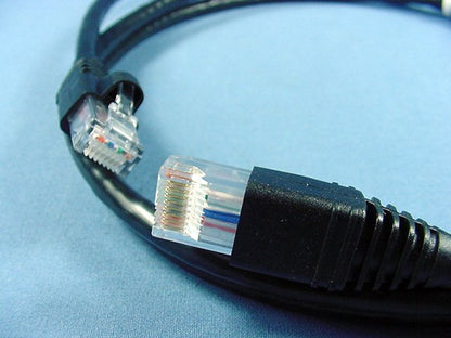 Leviton 62460-5E Black 5' Extreme Ethernet LAN Patch Cord Cat 6+ Cable