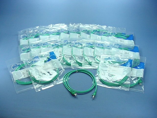 Leviton 62460-5G Cat 6+ Cables Green 5' Extreme Ethernet Patch Cord Wire 25-Pack