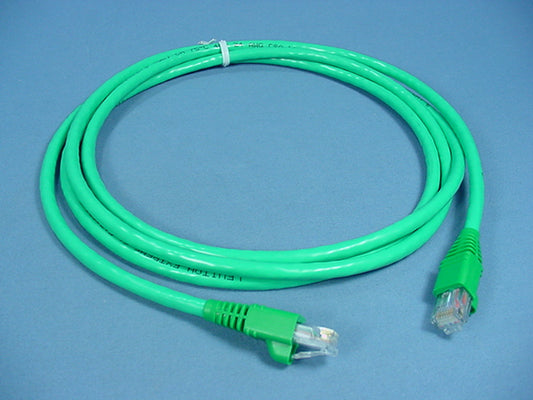 Leviton 62460-7G Cat6+ Green 7' Extreme Ethernet Cable Data Center Patch Cord