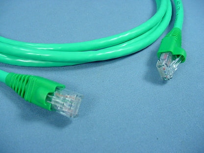 Leviton 62460-7G Cat6+ Green 7' Extreme Ethernet Cable Data Center Patch Cord