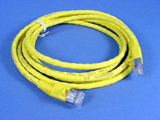 Leviton Cat 6+ Cable Yellow 7' Extreme Ethernet Patch Cord Cat6 7 Ft 62460-7Y