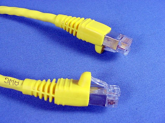 Leviton Cat 6+ Cable Yellow 7' Extreme Ethernet Patch Cord Cat6 7 Ft 62460-7Y