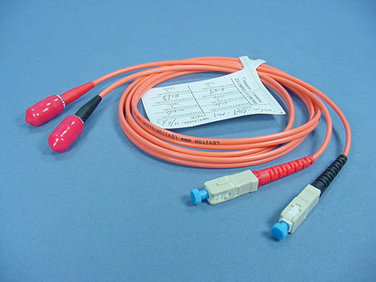 1M Fiber Optic Uplink Multi-Mode Duplex Patch Cable Cord ST SC 62mic 62DCT-M01