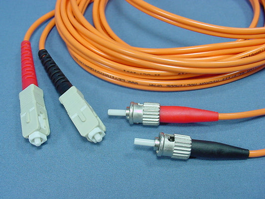 3M Fiber Optic Uplink Multi-Mode Duplex Patch Cable Cord ST SC 62mic 62DCT-M03
