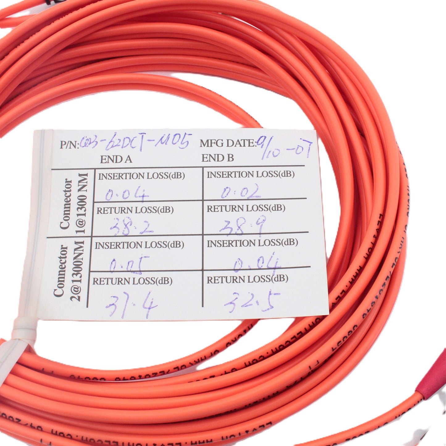 5M Fiber Optic Uplink Multi-Mode Duplex Patch Cable Cord ST SC 62mic 62DCT-M05