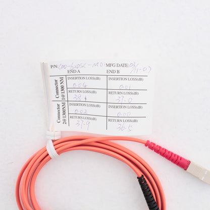 1M Fiber Optic Uplink Multi-Mode Duplex Patch Cable Cord SC 62.5/125 62DSC-M01