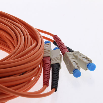 10M Fiber Optic Uplink Multi-Mode Duplex Patch Cable Cord SC 62.5/125 62DSC-M10