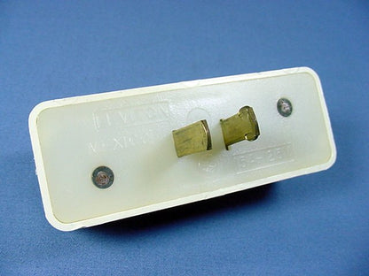 Leviton Almond Polaried Triple Tap Outlet Adapter Nema 1-15R 15A 125V 2P2W 63-A