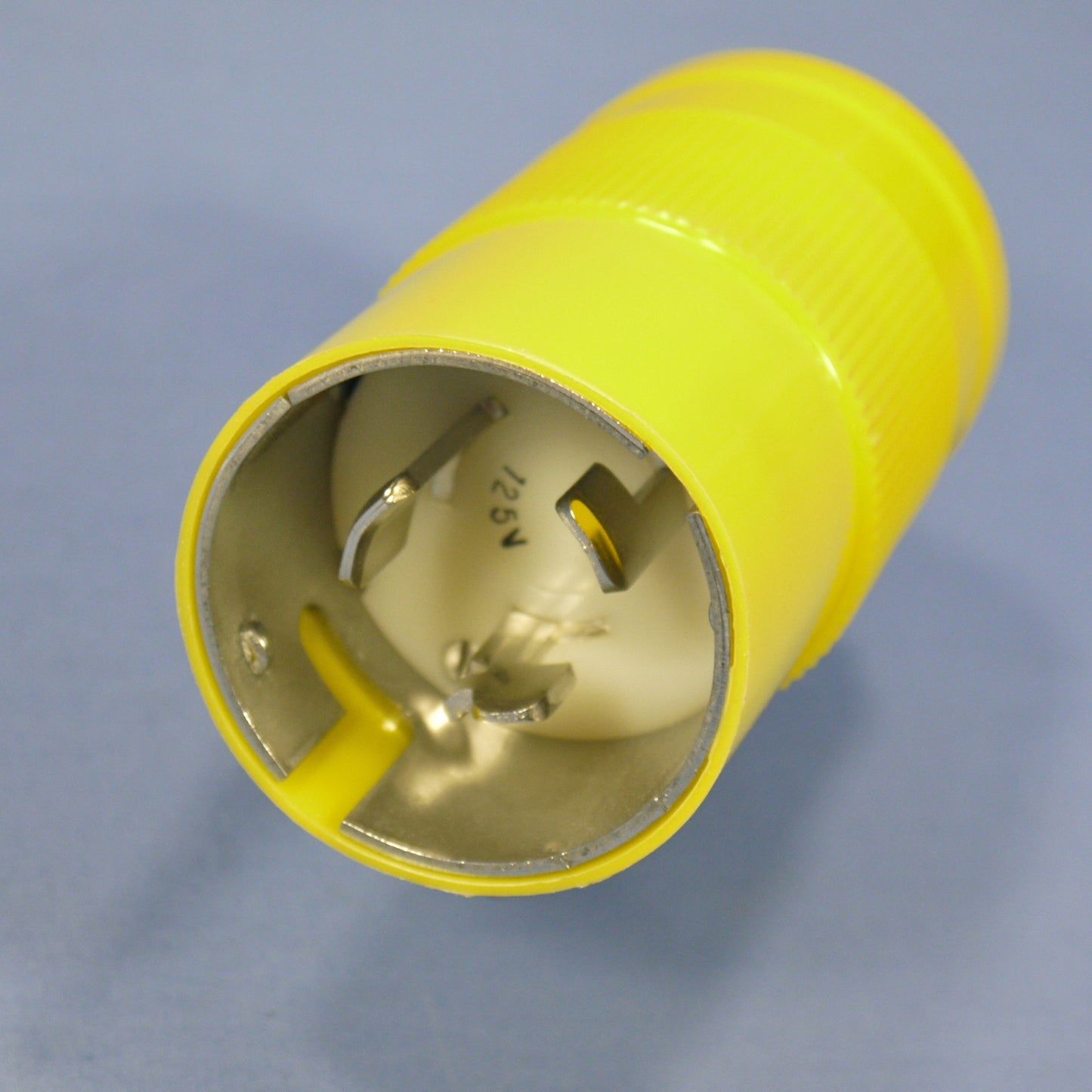 Leviton Yellow Turn Lock Plug NON-Nema 125V 50A Corrosion Resistant Bulk 6361-CR
