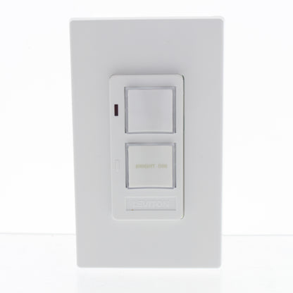 Leviton 6420 White 2-Button Wall Controller w/ Annunciator Scene Controller Di