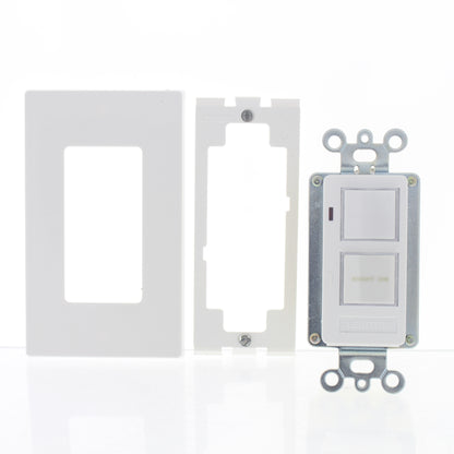 Leviton 6420 White 2-Button Wall Controller w/ Annunciator Scene Controller Di