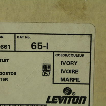 10 Leviton Ivory Polarized Plug-In Triple Tap Outlet Adapters Nema 1-15 15A 65-I