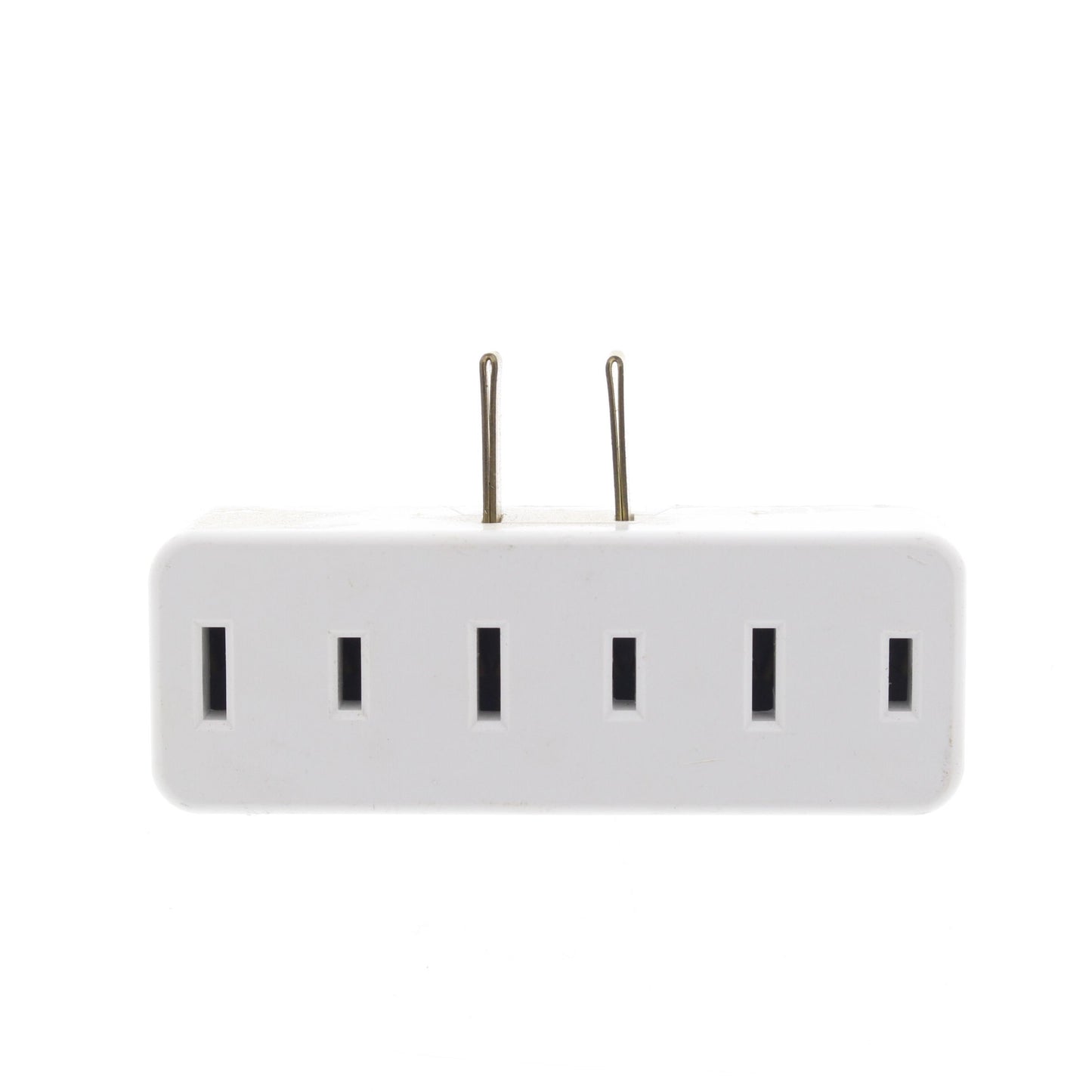 Leviton 65-W White 15A Adapter Plug-In Triple Tap Outlet Bulk NEMA 1-15R 125V