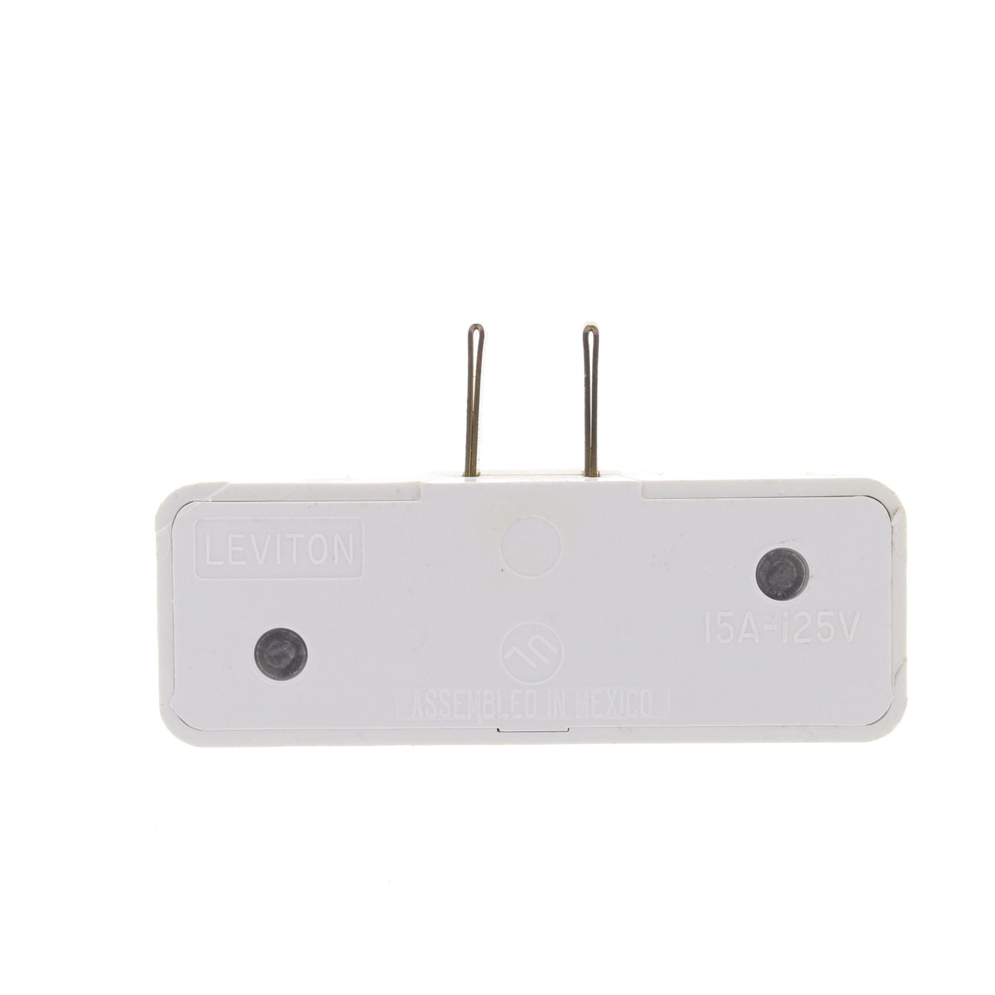 Leviton 65-W White 15A Adapter Plug-In Triple Tap Outlet Bulk NEMA 1-15R 125V