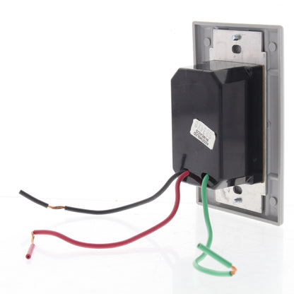 Leviton 6606-GSP Gray Decora Touch Pad Light Dimmer 1-Pole Switch Preset 600W