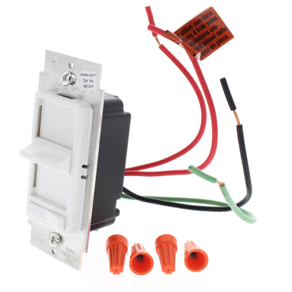 White Lighted 3-Way Slide Dimmer Preset Incandescent Magnetic Low Volt 6618-PLW