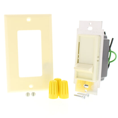 Leviton Almond Decora Slide Dimmer Switch 600W Incandescent Single Pole 6621-A