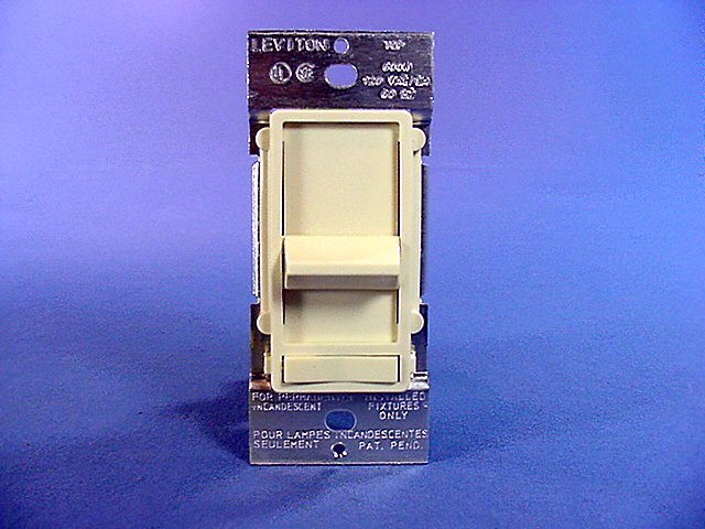 5 Leviton Almond Decora Lighted 3-Way Preset Slide Dimmer INCANDESCENT 6633-PA