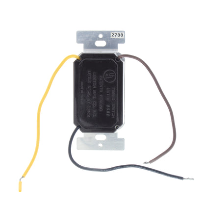 Leviton 6653 Brown 3-Way Programmable Wall Switch 500W 120V Incandescent Only