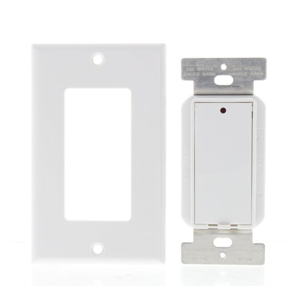 Leviton 6653-W White 3-Way Programmable Wall Switch 500W 120V Incandescent Only