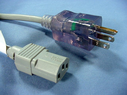 Leviton 15Ft Hospital Grade Computer Power Cord Nema 5-15 Plug 13A 16/3 6672-015