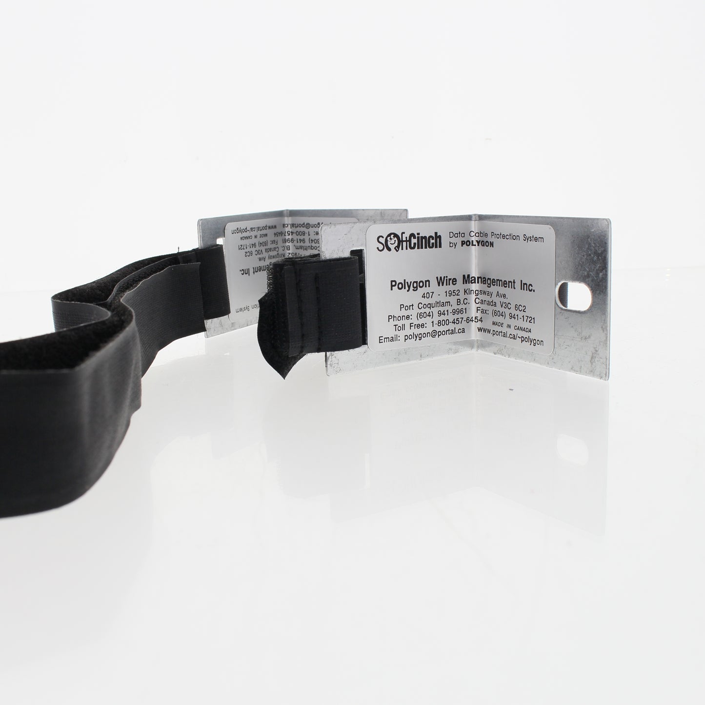 Polygon 6700-2 SoftCinch Reclosable J-Hook Cable Management Hook-and-Loop for 8"