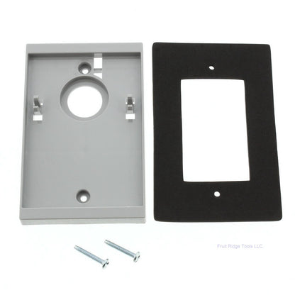 10 Gray Leviton Electrical Box Mounting Adapters w/ Gasket Lining 6781-GY Bagged