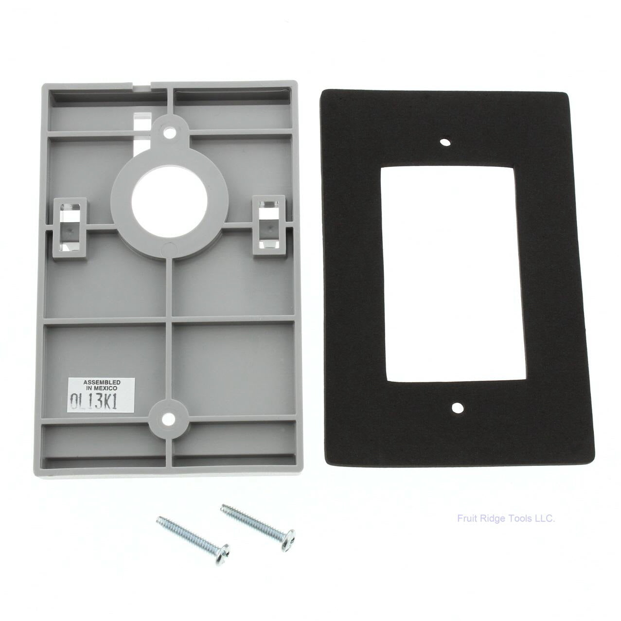 10 Gray Leviton Electrical Box Mounting Adapters w/ Gasket Lining 6781-GY Bagged
