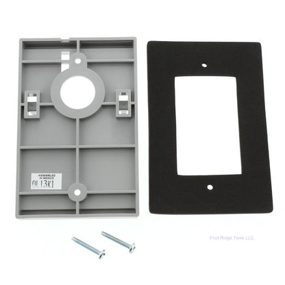 10 Gray Leviton Electrical Box Mounting Adapters w/ Gasket Lining 6781-GY Bagged