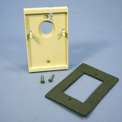 Leviton 6781-I Ivory Wall Surface Mounting Adapter for Occupancy Sensor + Gasket