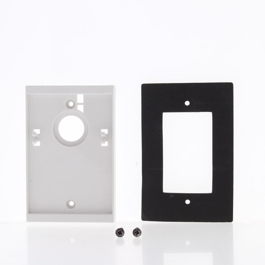 White 6781-W Leviton Mounting Adapter for Occupancy Sensor with Gasket Lining