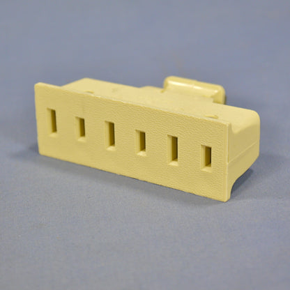 Leviton Ivory Triplex Swivel Receptacle Outlet Adapter Non-Grounding Bulk 69-I