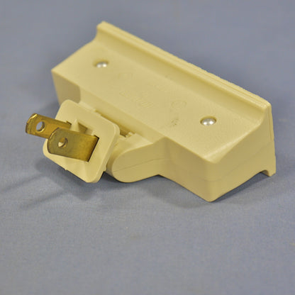 Leviton Ivory Triplex Swivel Receptacle Outlet Adapter Non-Grounding Bulk 69-I