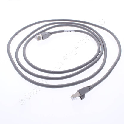 Leviton 6S460-7S Cat 6 Shielded Ethernet LAN Patch Cord 7 Ft. Long - Gray