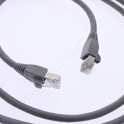 Leviton 6S460-7S Cat 6 Shielded Ethernet LAN Patch Cord 7 Ft. Long - Gray