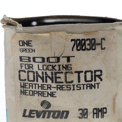 Leviton 70030-C Green Boot for Locking Connector Weather-Resistant Neoprene