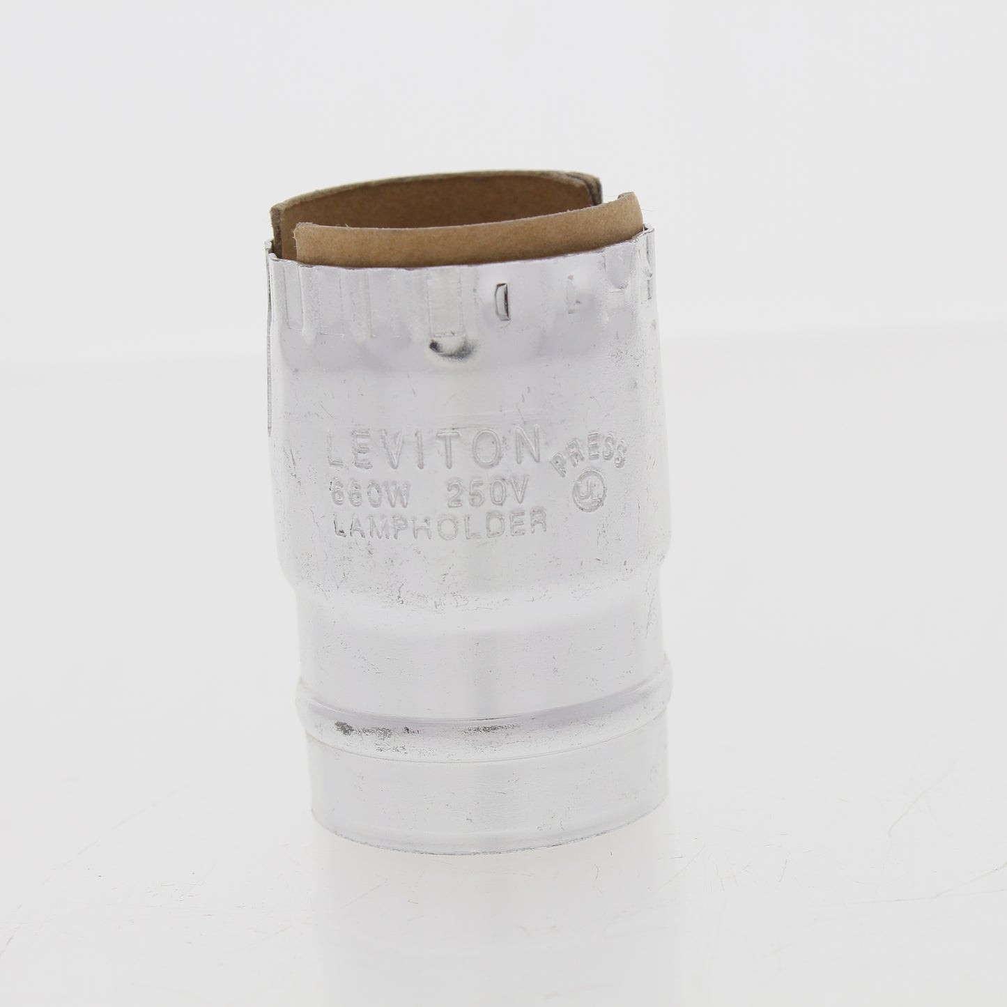 Leviton Nickel Light Socket Keyless Lamp Holder Electrolier SHELL Only 7108