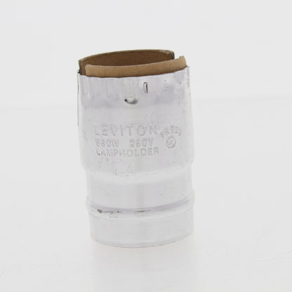 Leviton Nickel Light Socket Keyless Lamp Holder Electrolier SHELL Only 7108