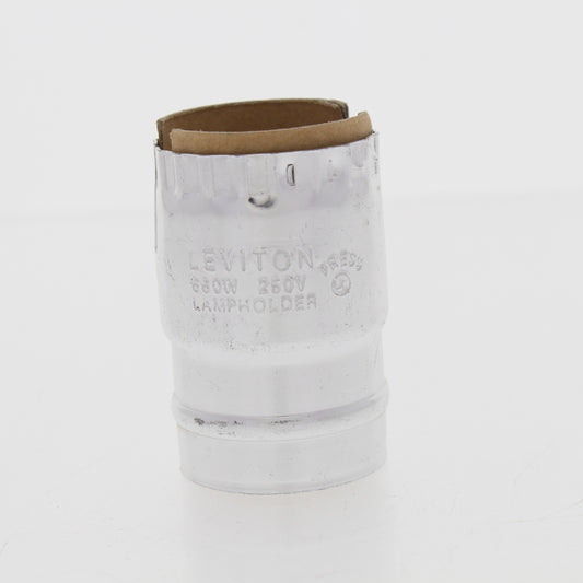 Leviton Nickel Light Socket Keyless Lamp Holder Electrolier SHELL Only 7108