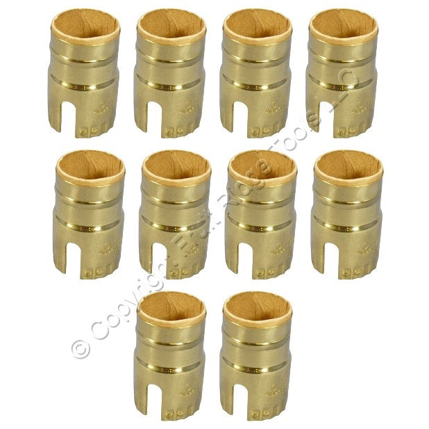 10 Leviton Pull Chain Turn Key/Knob Light Socket Lamp Holder Metal Shells 250W