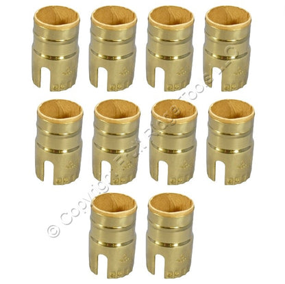 10 Leviton Pull Chain Turn Key/Knob Light Socket Lamp Holder Metal Shells 250W