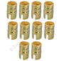 10 Leviton Pull Chain Turn Key/Knob Light Socket Lamp Holder Metal Shells 250W
